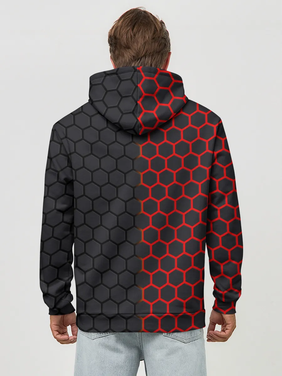 Худи мужской база хлопок / НЕОНОВЫЕ СОТЫ