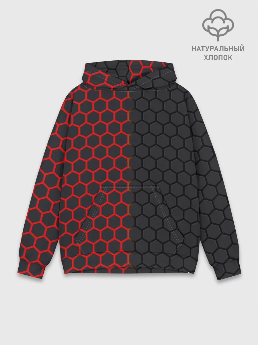 Худи мужской база хлопок / НЕОНОВЫЕ СОТЫ