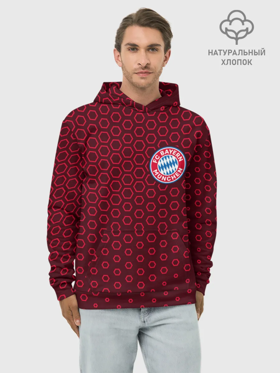 Худи мужской база хлопок / FC BAYERN / БАВАРИЯ