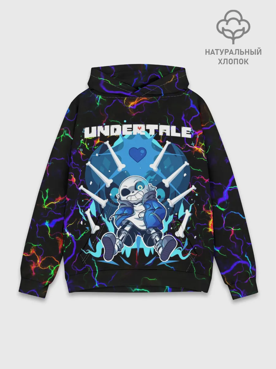Худи мужской база хлопок / Undertale | Sans