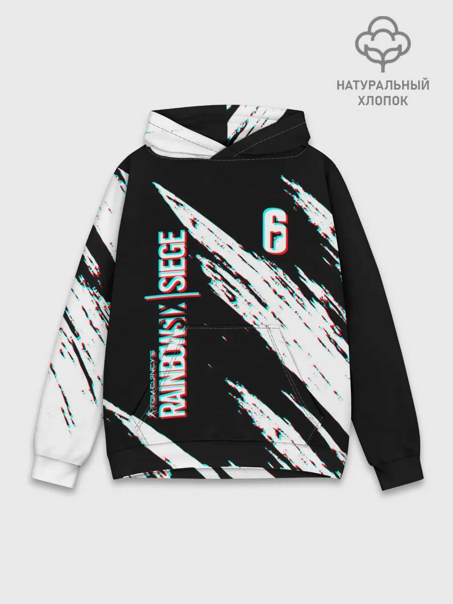Худи мужской база хлопок / RAINBOW SIX SIEGE.