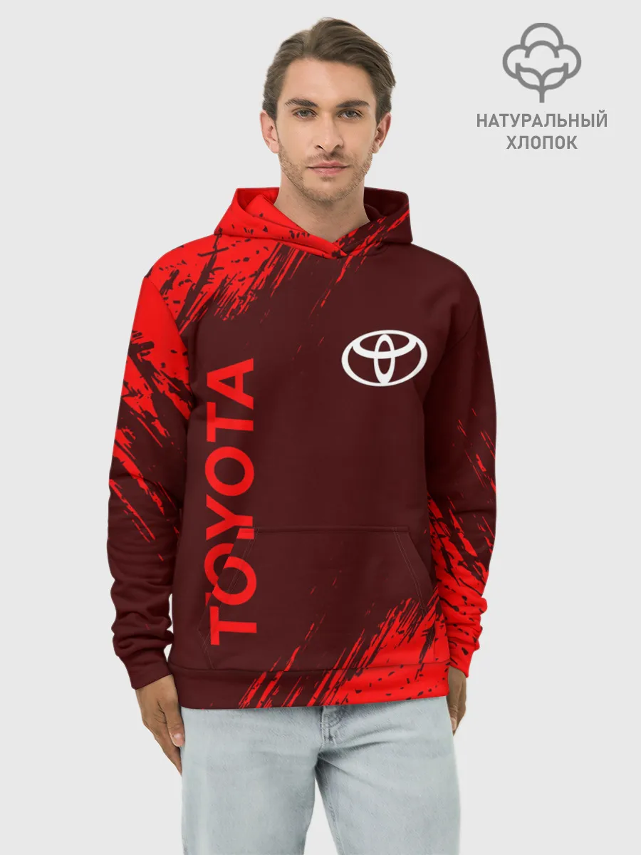 Худи мужской база хлопок / TOYOTA / ТОЙОТА
