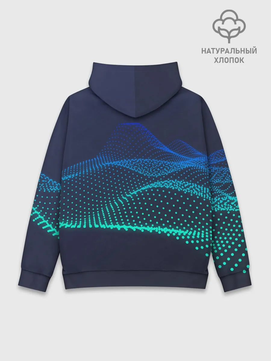 Худи мужской база хлопок / Абстракция