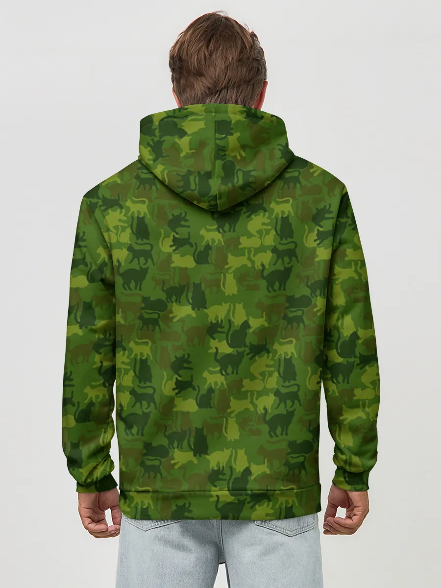 Худи мужской база хлопок / Камуфляж | Котики