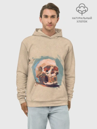Худи мужской база хлопок / Череп
