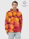 Худи мужской база хлопок / Персики