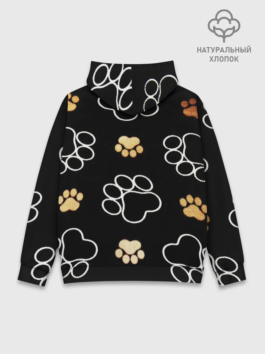 Худи мужской база хлопок / Лапки
