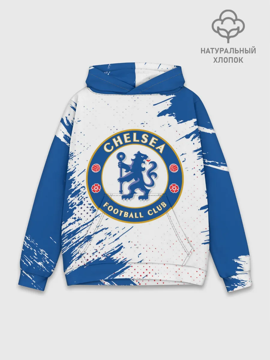 Худи мужской база хлопок / CHELSEA F.C. / ЧЕЛСИ