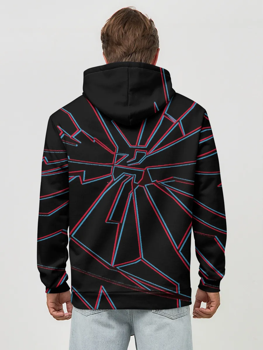 Худи мужской база хлопок / ЧЕРНОЕ ЗЕРКАЛО