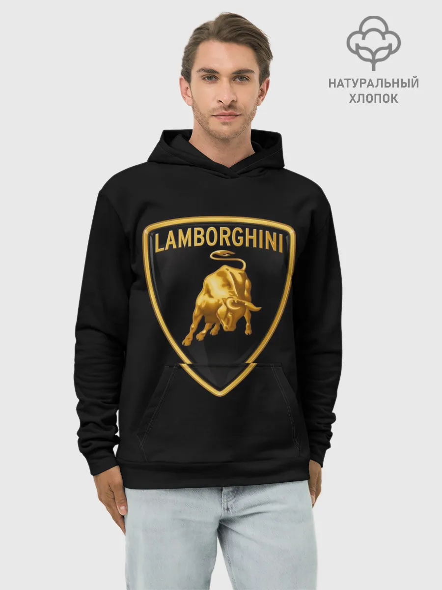 Худи мужской база хлопок / Lamborghini