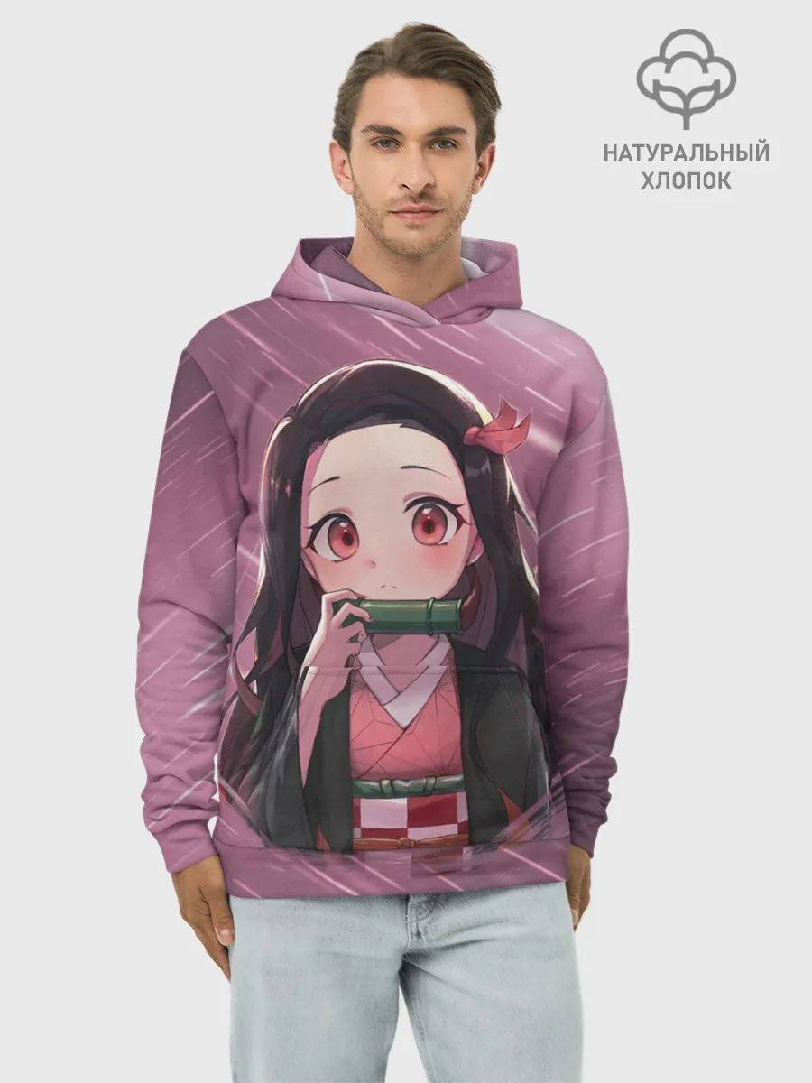 Худи мужской база хлопок / Незуко Камадо