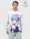 Худи мужской база хлопок / Re:Zero, Рем