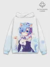 Худи мужской база хлопок / Re:Zero, Рем