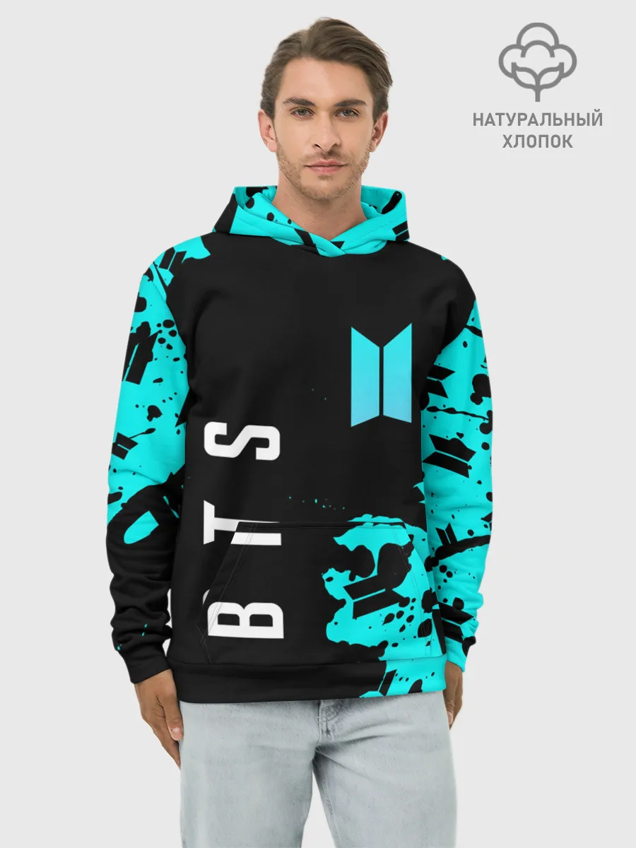 Худи мужской база хлопок / BTS / БТС