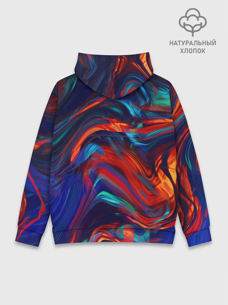 Худи мужской база хлопок / Абстракция краски