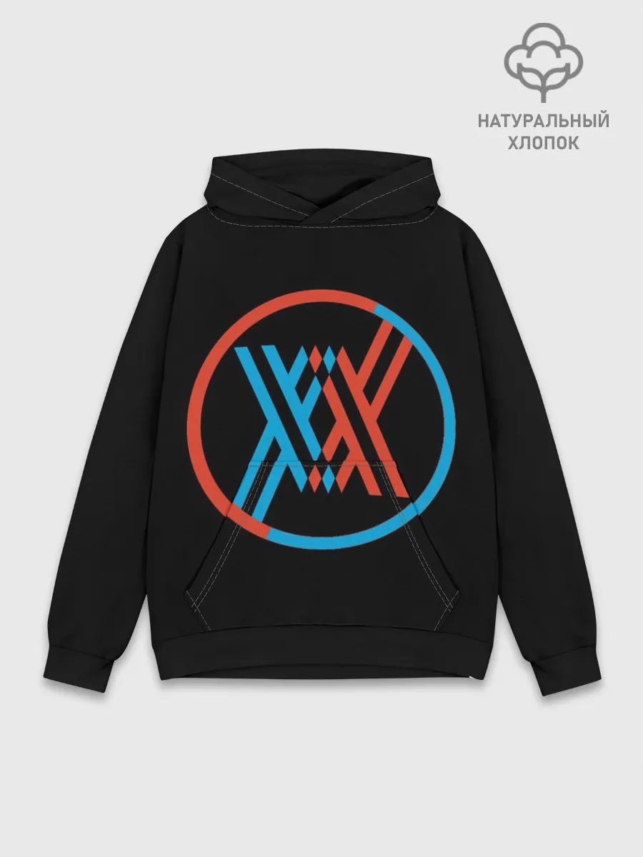 Худи мужской база хлопок / Darling in the Franxx LOGO