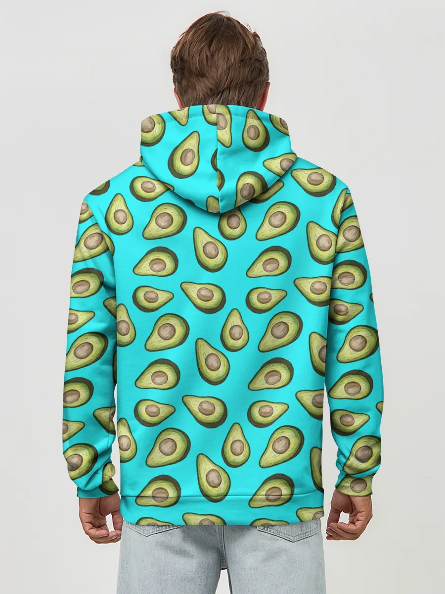 Худи мужской база хлопок / Авокадо