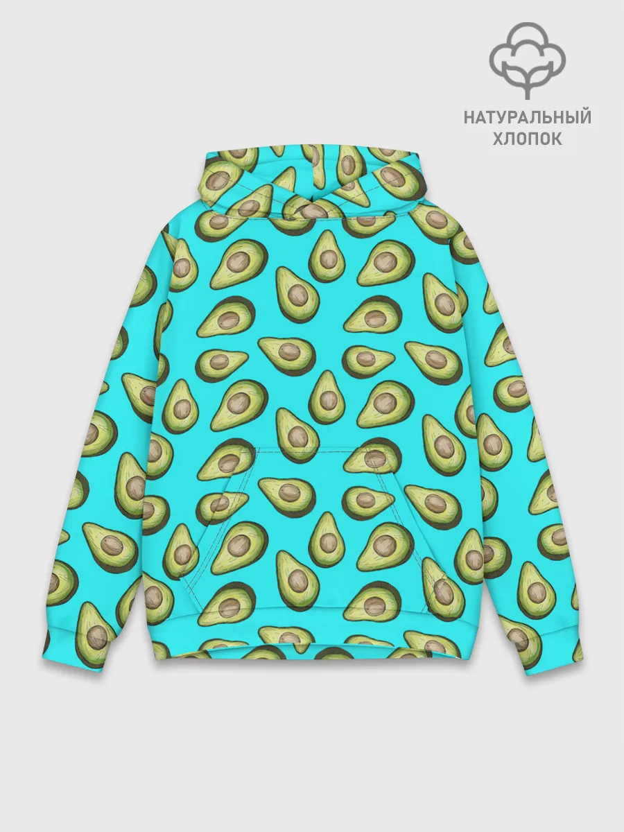 Худи мужской база хлопок / Авокадо