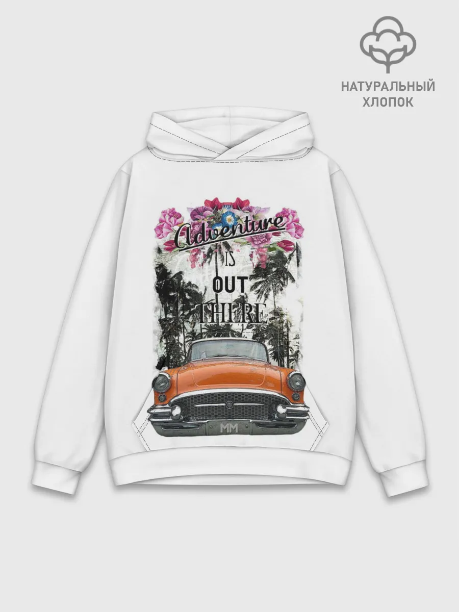 Худи мужской база хлопок / Adventure