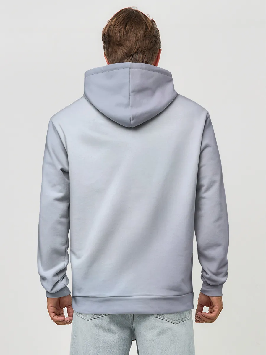 Худи мужской база хлопок / Кот в шарфе