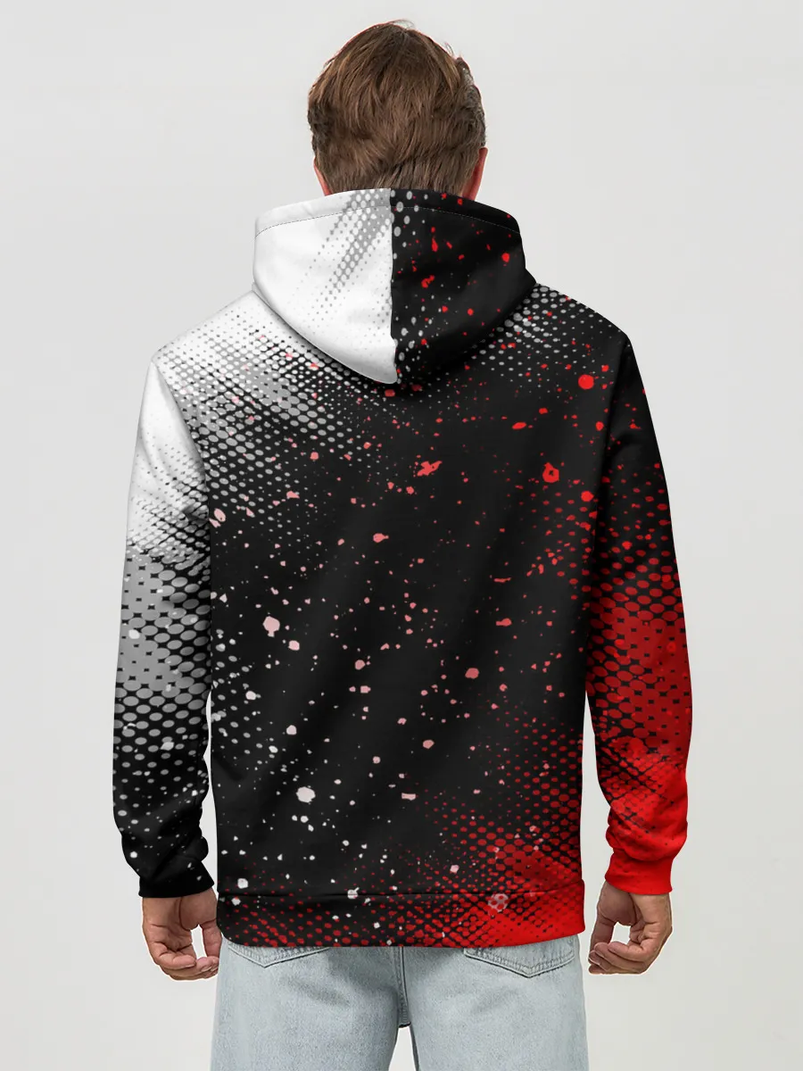 Худи мужской база хлопок / AC MILAN / МИЛАН