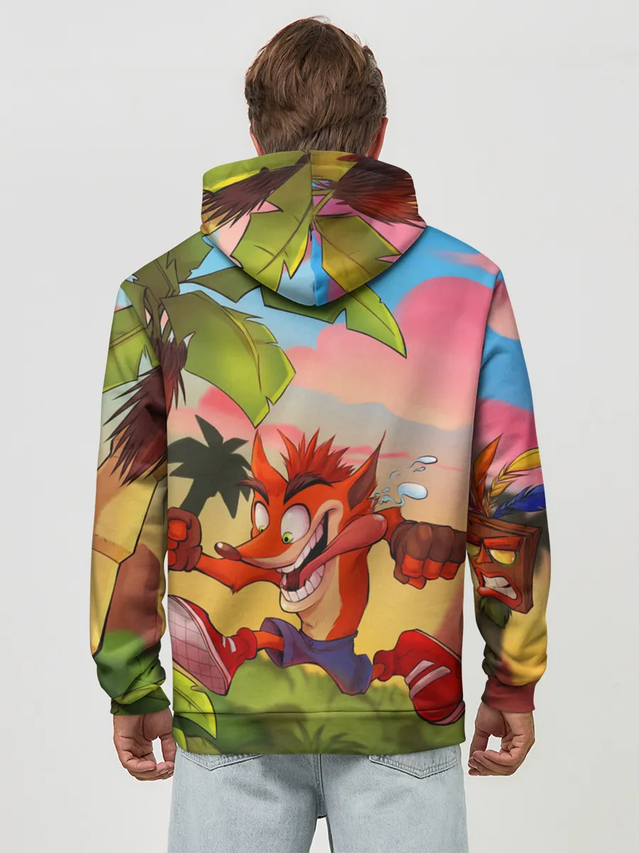 Худи мужской база хлопок / Crash Bandicoot