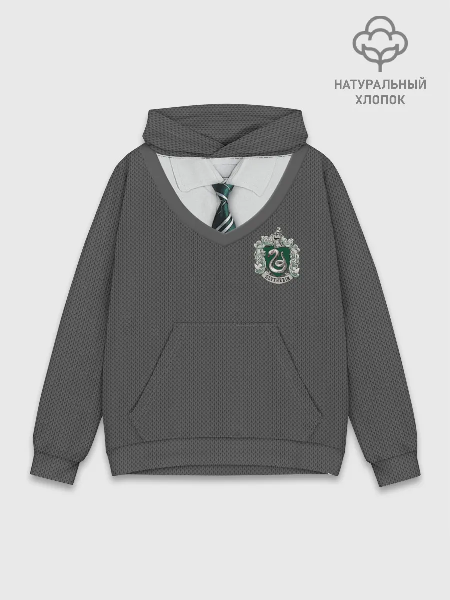 Худи мужской база хлопок / Форма Слизерина