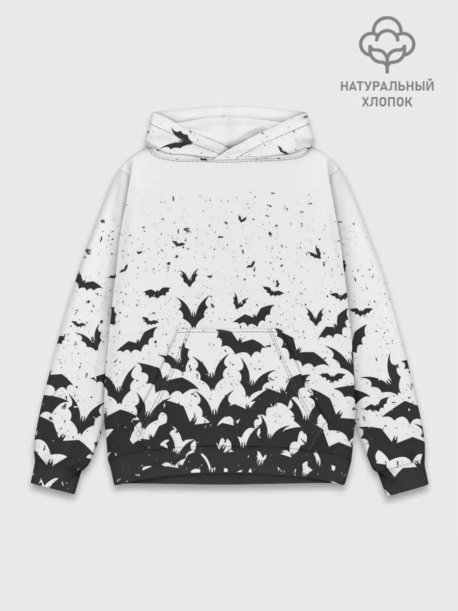 Худи мужской база хлопок / Летучие мыши