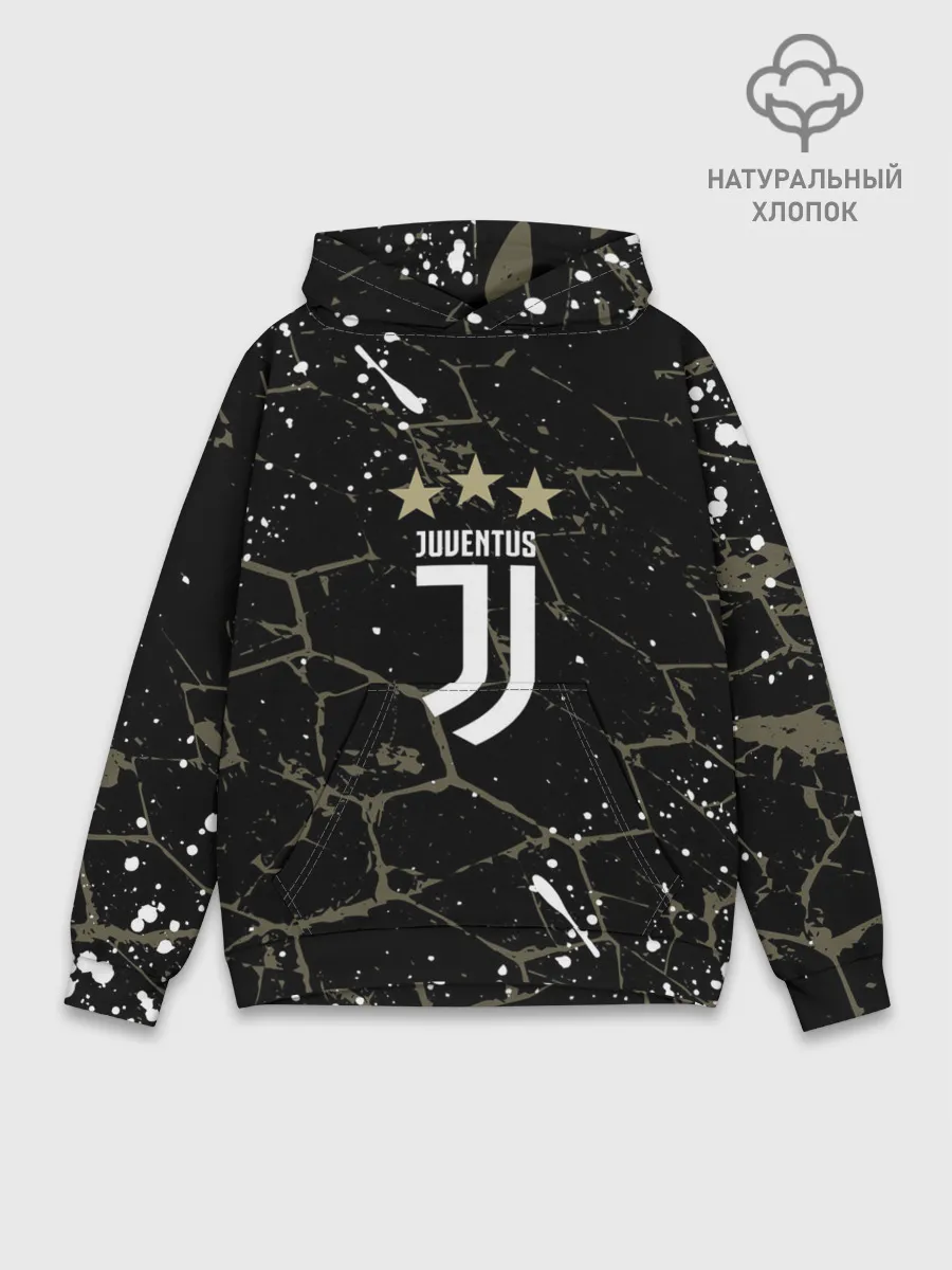 Худи мужской база хлопок / JUVENTUS.