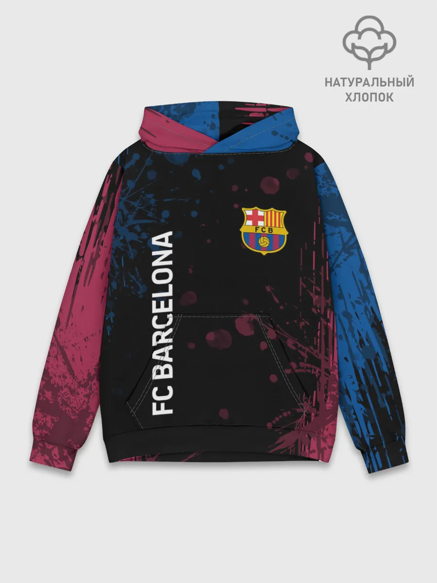 Худи мужской база хлопок / FC BARCELONA.