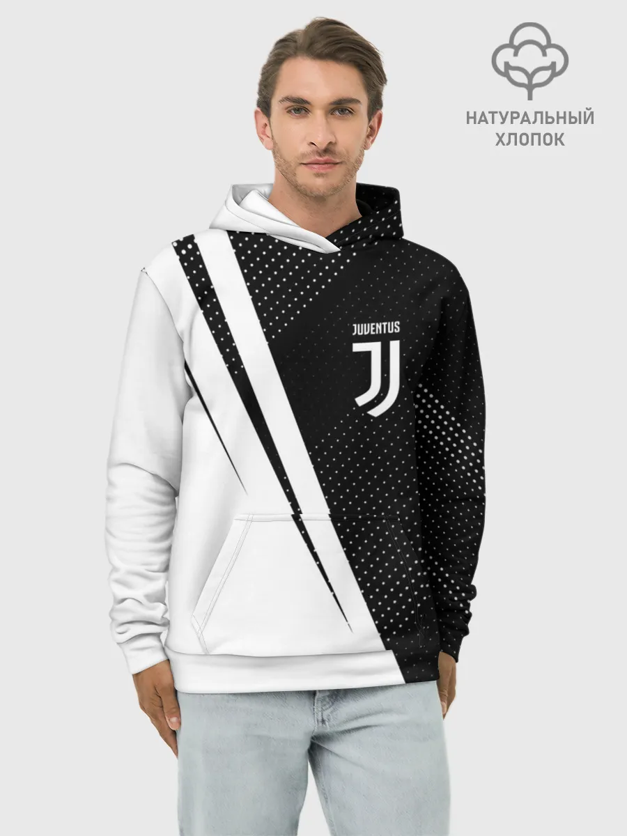 Худи мужской база хлопок / JUVENTUS / ЮВЕНТУС