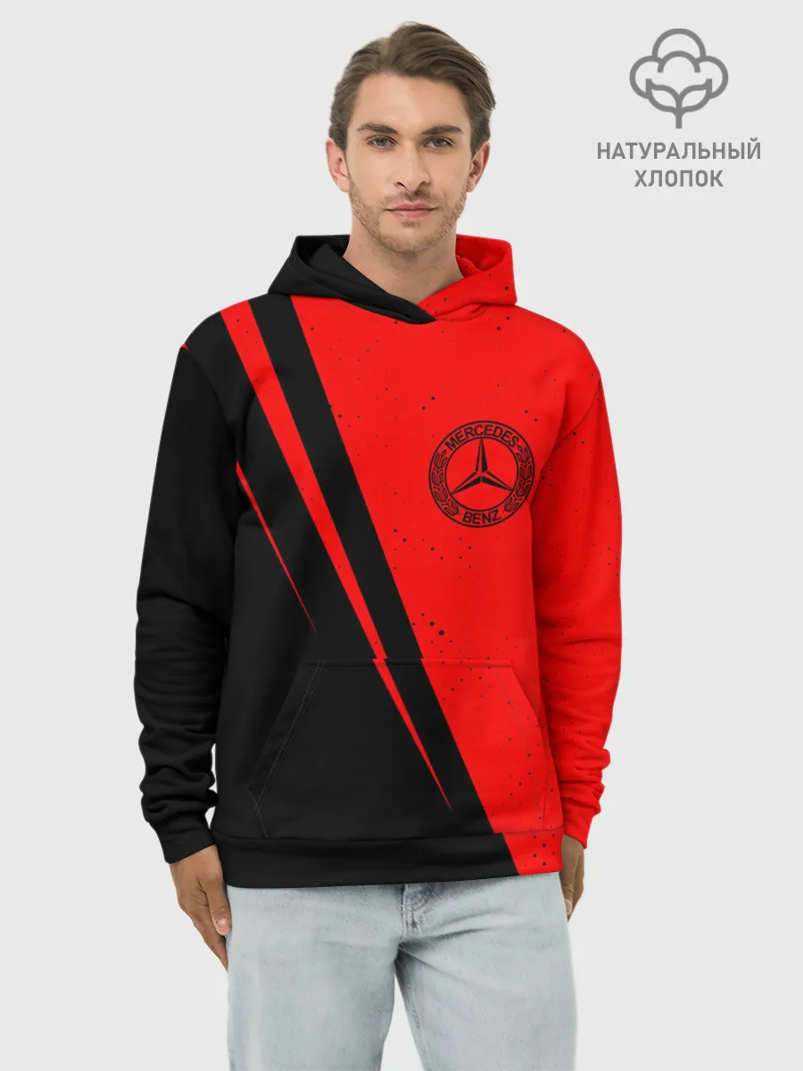 Худи мужской база хлопок / MERCEDES / Мерседес
