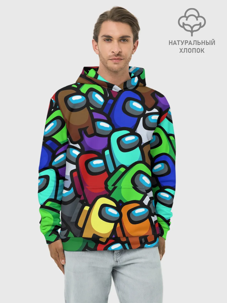 Худи мужской база хлопок / Among us