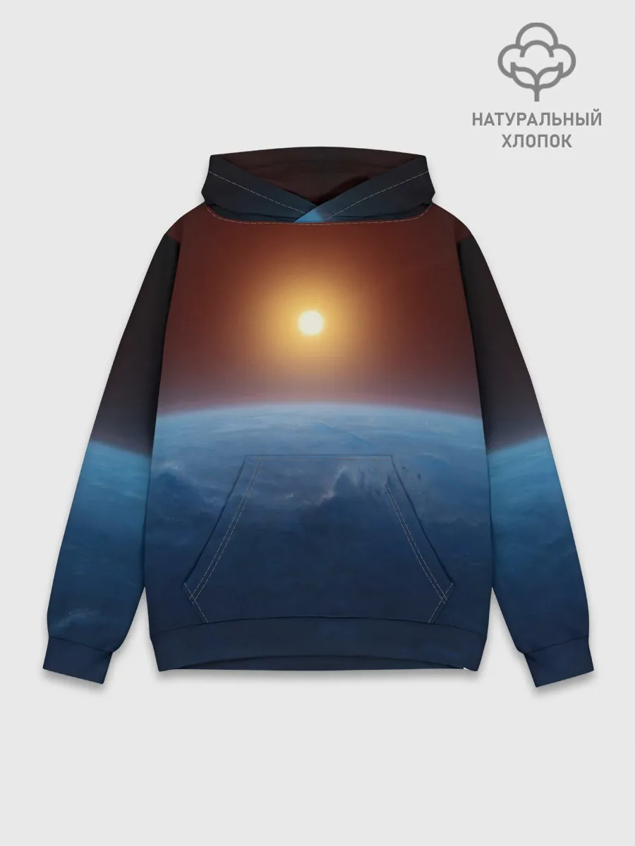 Худи мужской база хлопок / Звезда по имени солнце