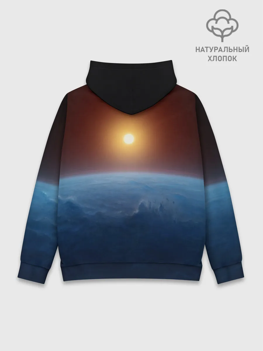 Худи мужской база хлопок / Звезда по имени солнце