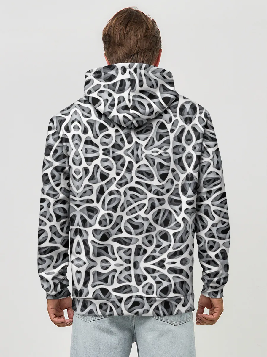 Худи мужской база хлопок / Абстракция