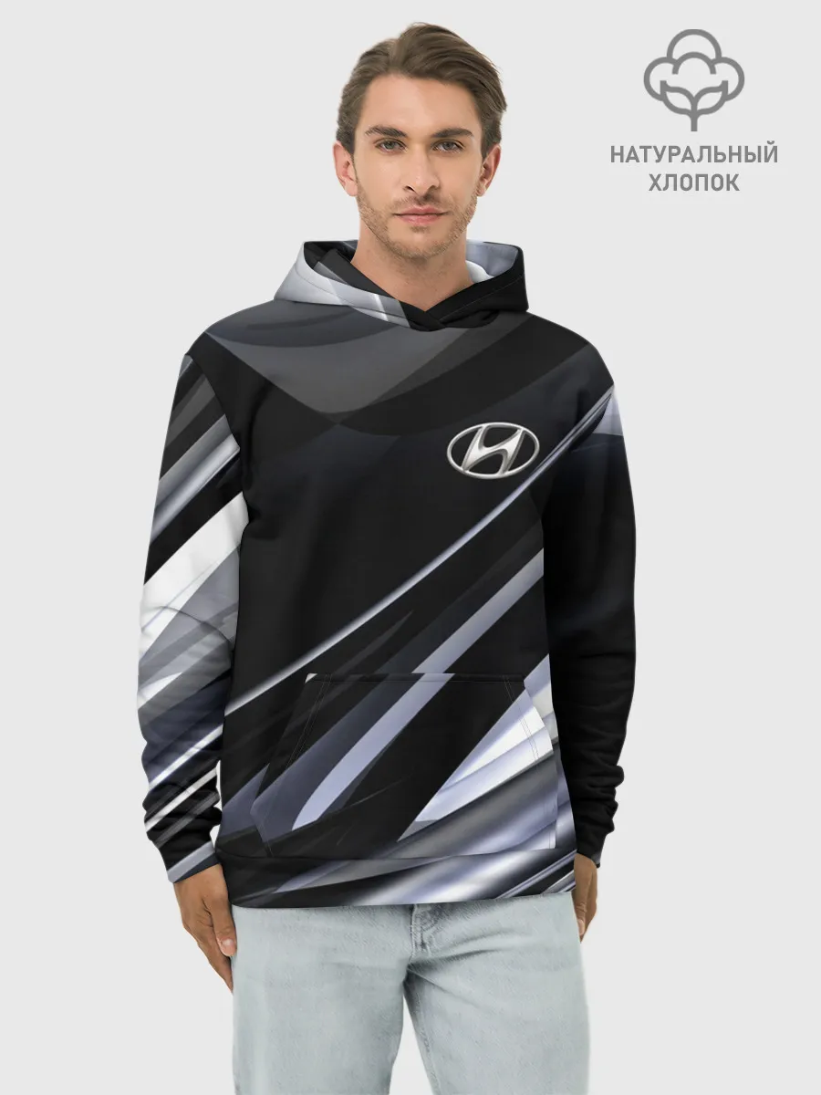 Худи мужской база хлопок / Hyundai