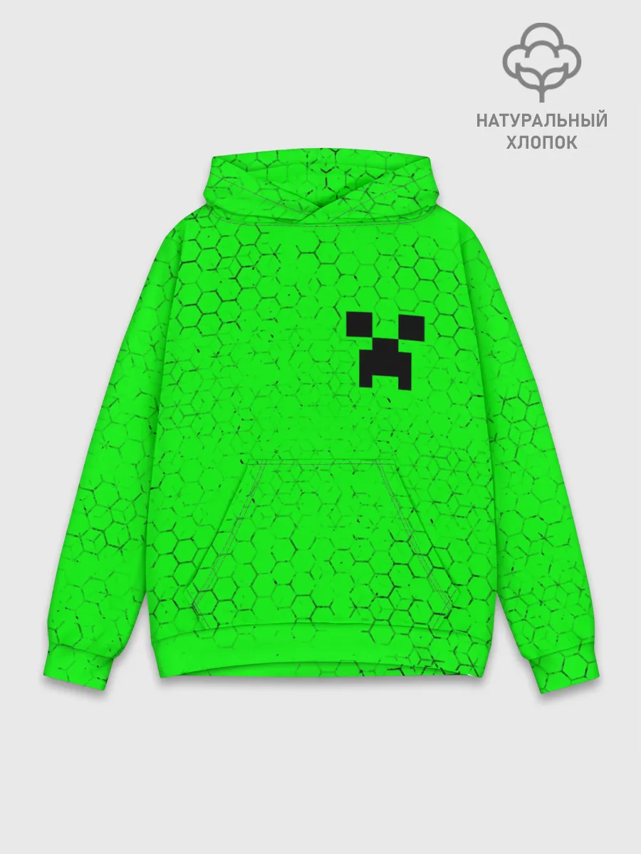 Худи мужской база хлопок / MINECRAFT / МАЙНКРАФТ