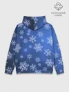 Худи мужской база хлопок / Снежинки.