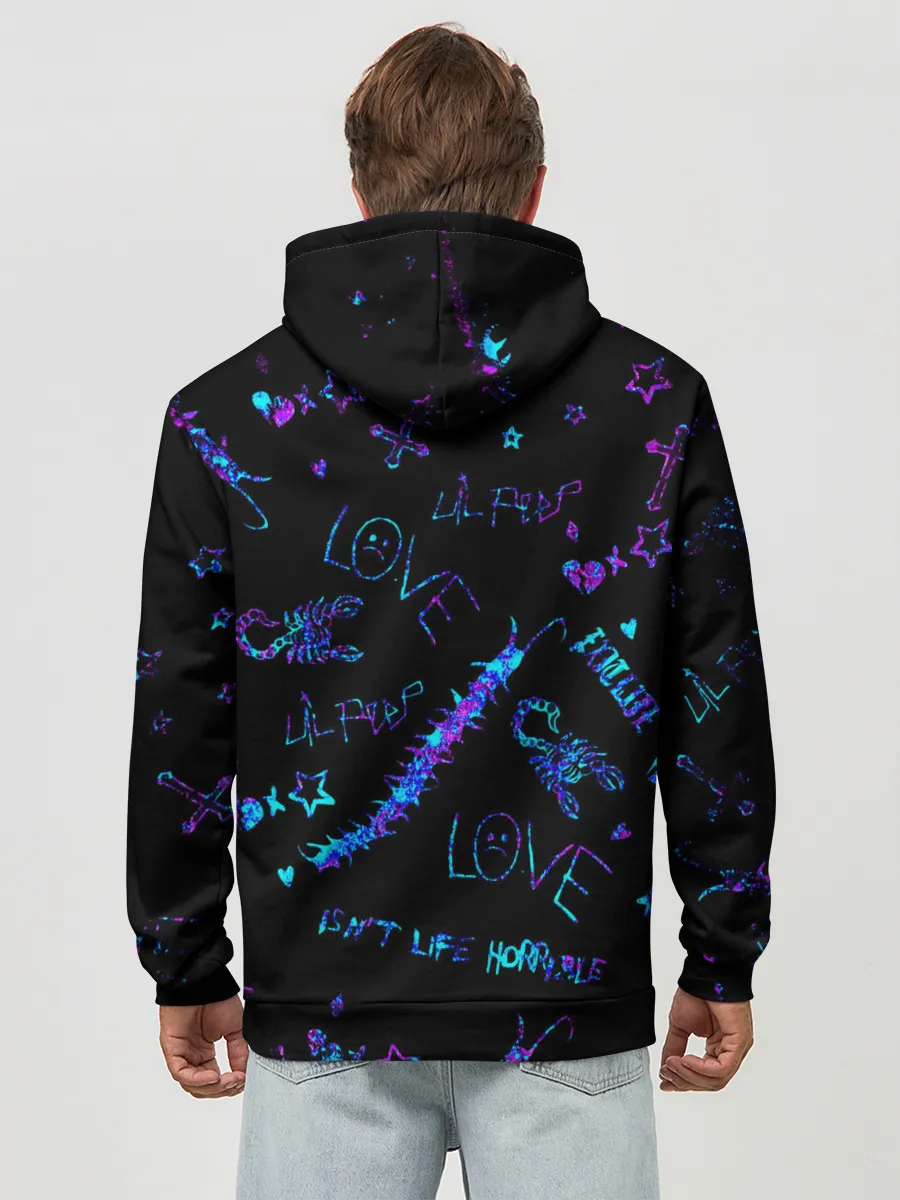 Худи мужской база хлопок / LIL PEEP / ЛИЛ ПИП