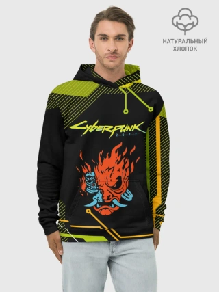 Худи мужской база хлопок / CYBERPUNK 2077.