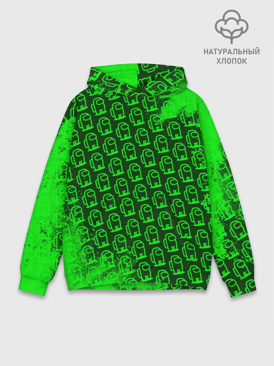 Худи мужской база хлопок / AMONG US / АМОНГ АС