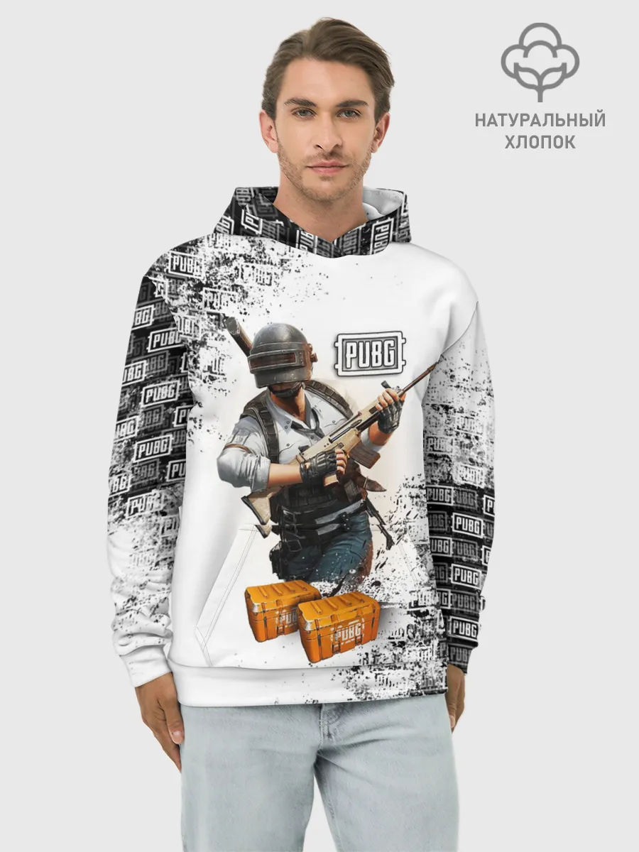 Худи мужской база хлопок / PUBG