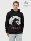 Худи мужской база хлопок / What Cat