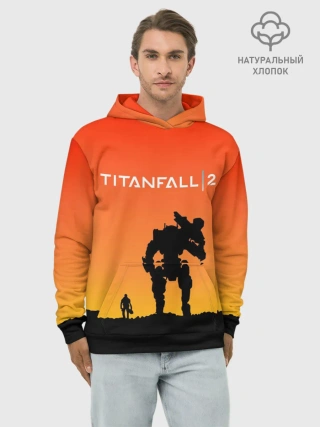 Худи мужской база хлопок / TITANFALL 2