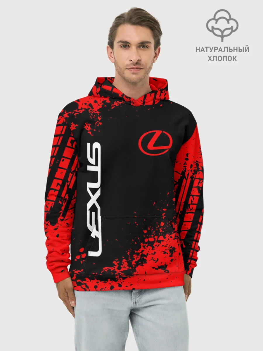 Худи мужской база хлопок / LEXUS.