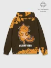 Худи мужской база хлопок / КОТ - FLUFF OFF / Отвали