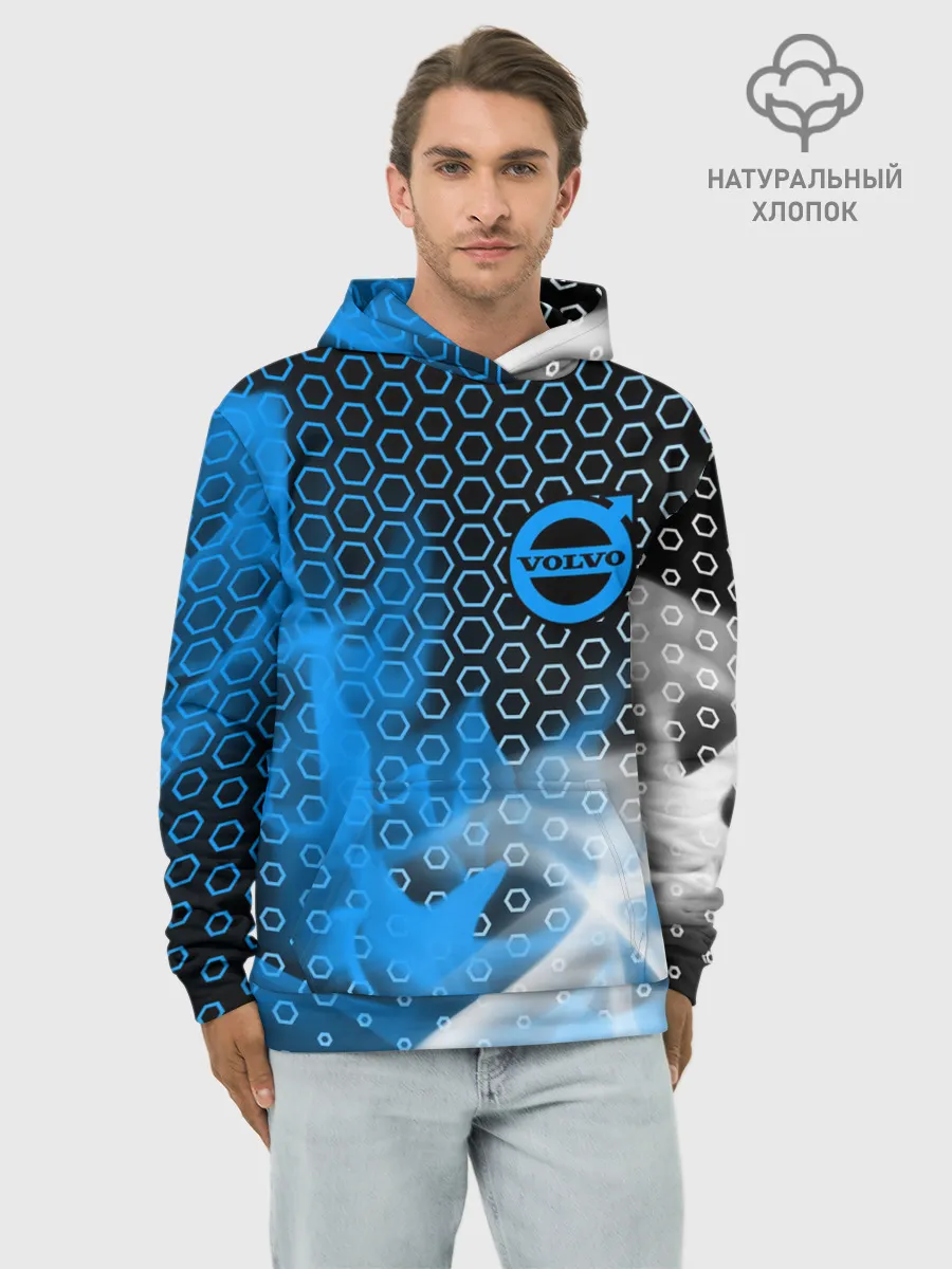 Худи мужской база хлопок / VOLVO / Вольво