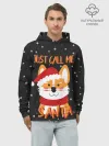 Худи мужской база хлопок / Just Call Me Santa