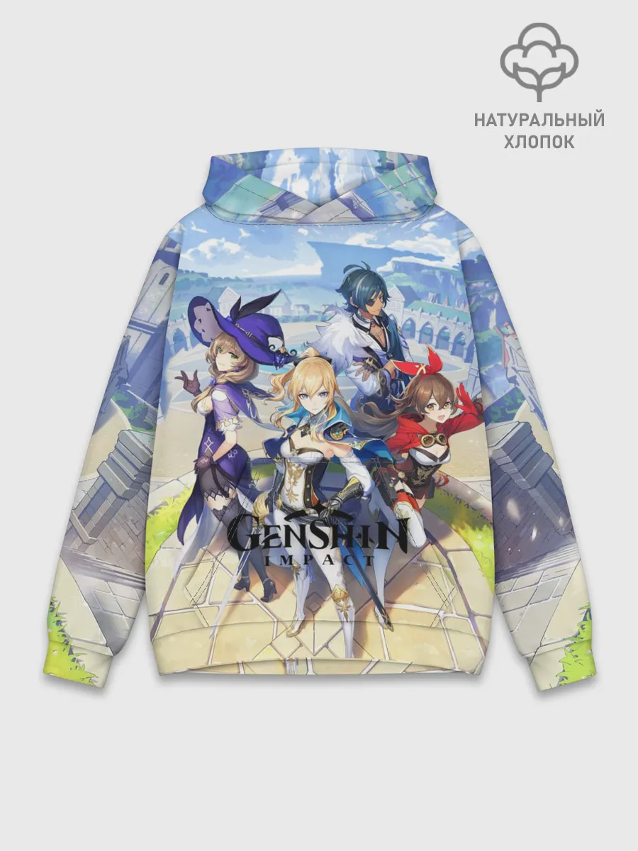 Худи мужской база хлопок / GENSHIN IMPACT